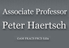 Associate Professor Peter Haertsch